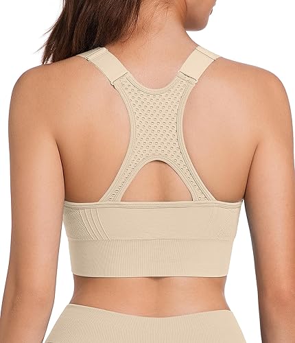 Comper Sports Bra for Women Workout Bras Sexy Wide Straps