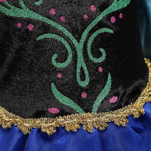 Miniatura 6 de DreamHigh Disfraz de princesa Anna de Halloween para niña con capa