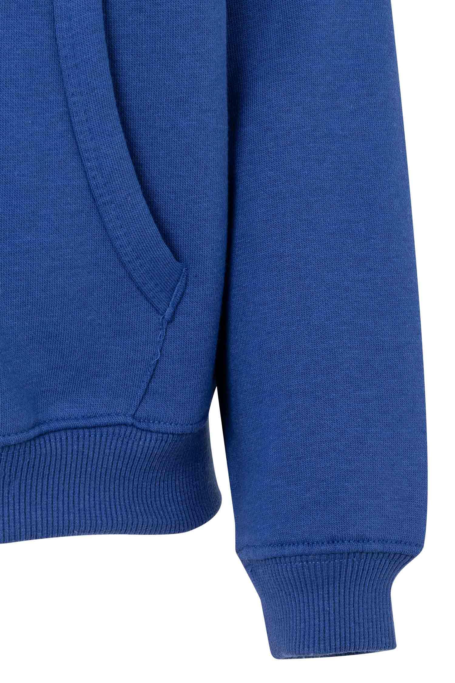 Mukua Byron Kids Sweat à Capuche Zippé Enfant - Bleu Marine, 12-14 Ans, Confortable Et Chaud