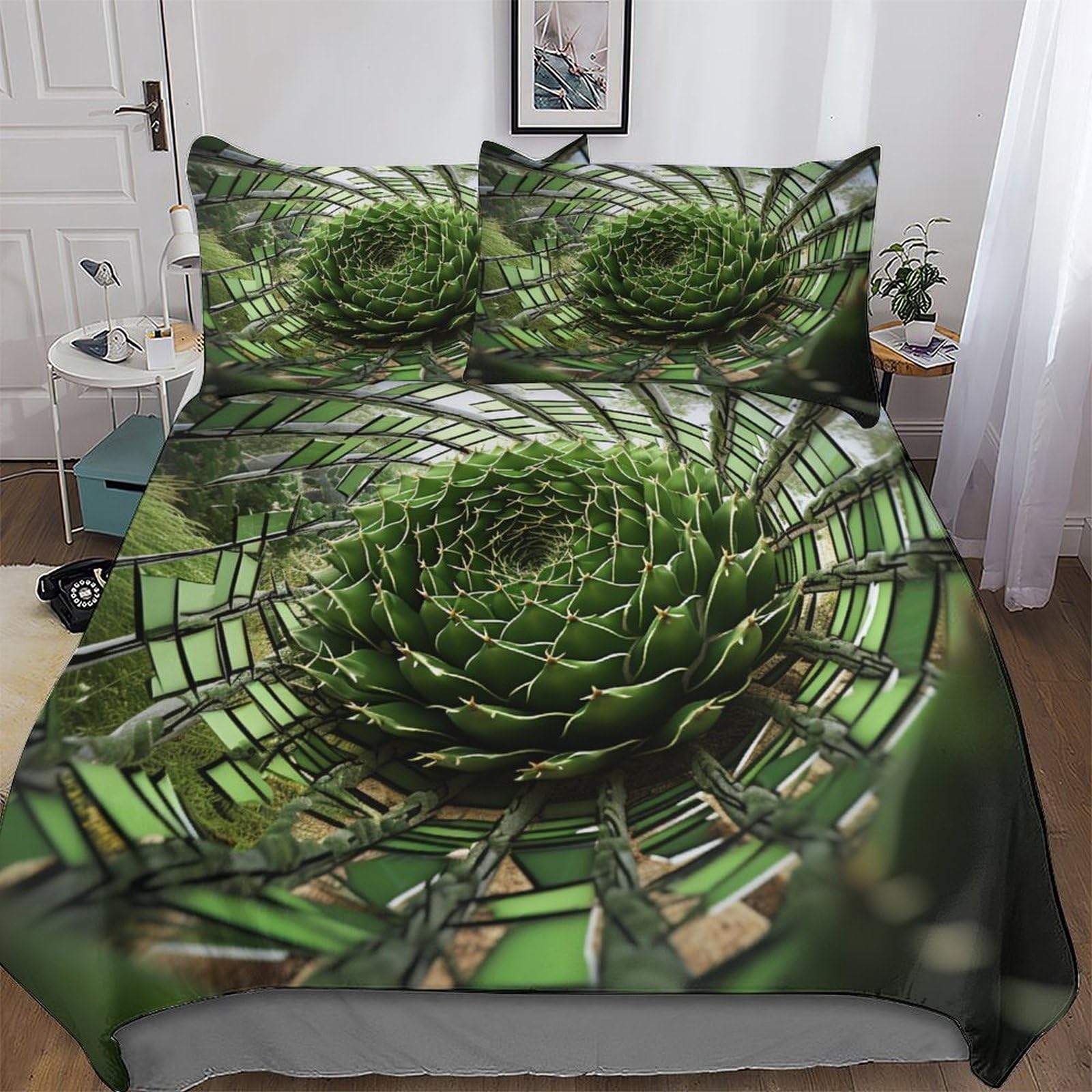 Housse de couette 220x240 anti-transpiration et sans repassage pour lit king