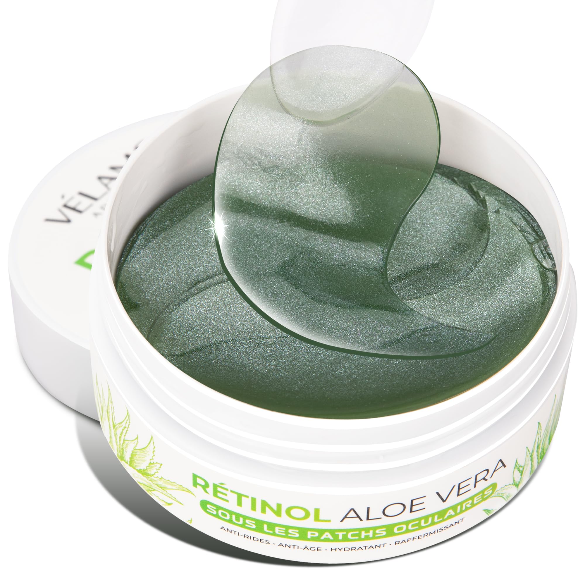VELAMO ADVANCED Under Eye Patches: Aloe Vera Under Eye Mask for Dark Circles - Retinol Eye Patches for Wrinkles and Puffiness - Under Eye Bags Dark