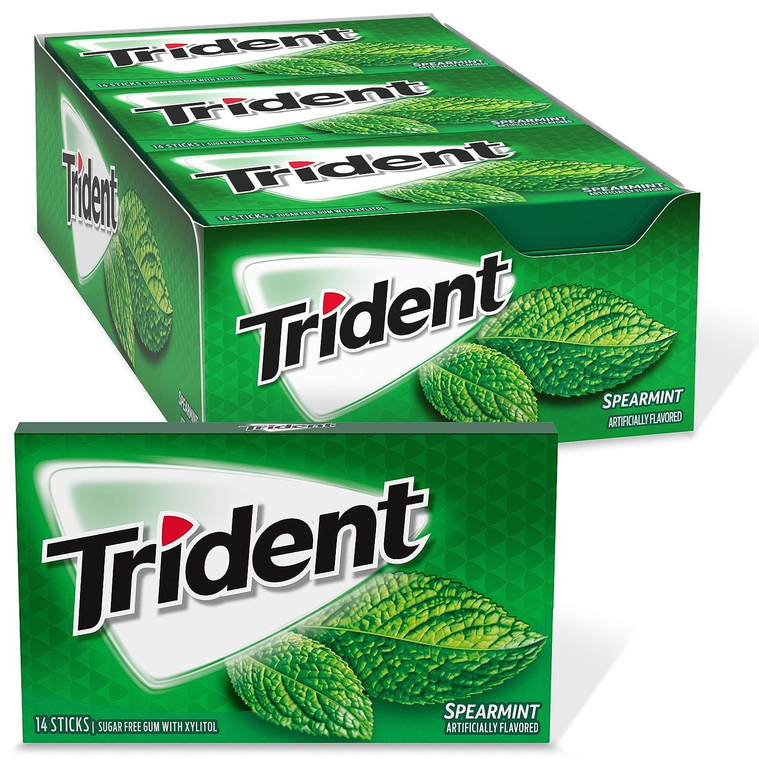 Tridant Sugar Free Gum, Spearmint,14-Count (Pack of 12) (B0C3XKP3TV) Amazon Price History, Amazon Price Tracker