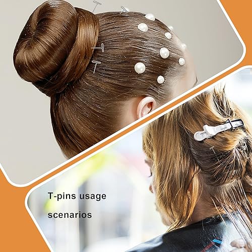 Miniatura 7 de Alfileres en T, paquete de 250, 5 tamaños, pasadores en T para bloquear tejer, kit de pasadores de acero inoxidable con caja transparente, pasadores