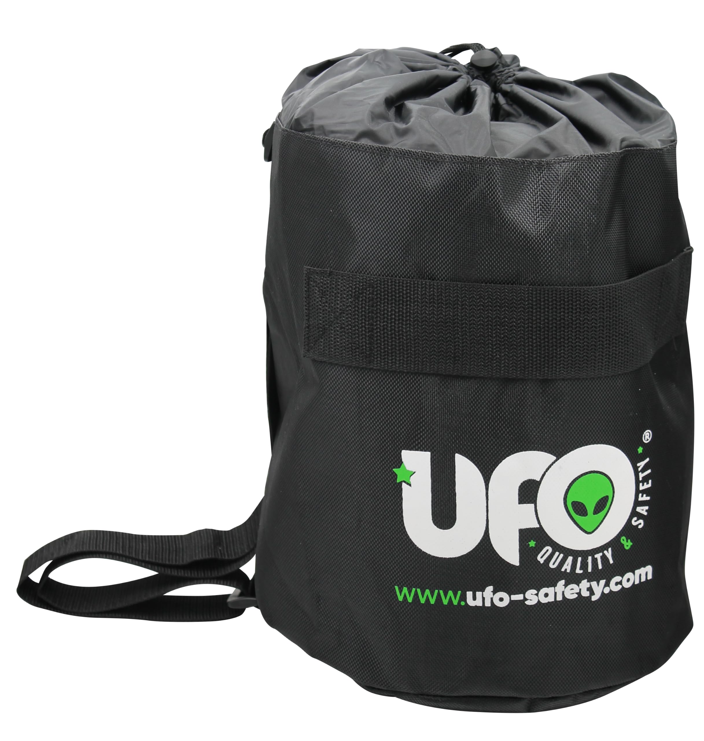 Imbracatura di Sicurezza Anticaduta Regolabile Professionale UFO, Kit con Sacca e Cordino regolabile 150cm, Arrampicata, Cintura di Sicurezza per Lavoro, Normativa EN361 EN358