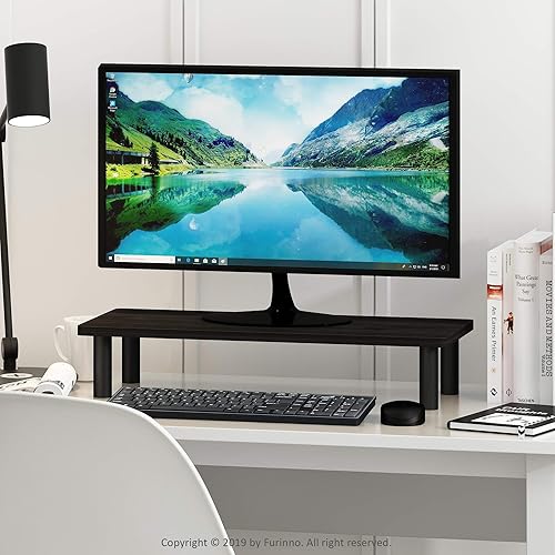 Miniatura 2 de Furinno Turn-N-Tube - Soporte elevador para monitor, color espressonegro