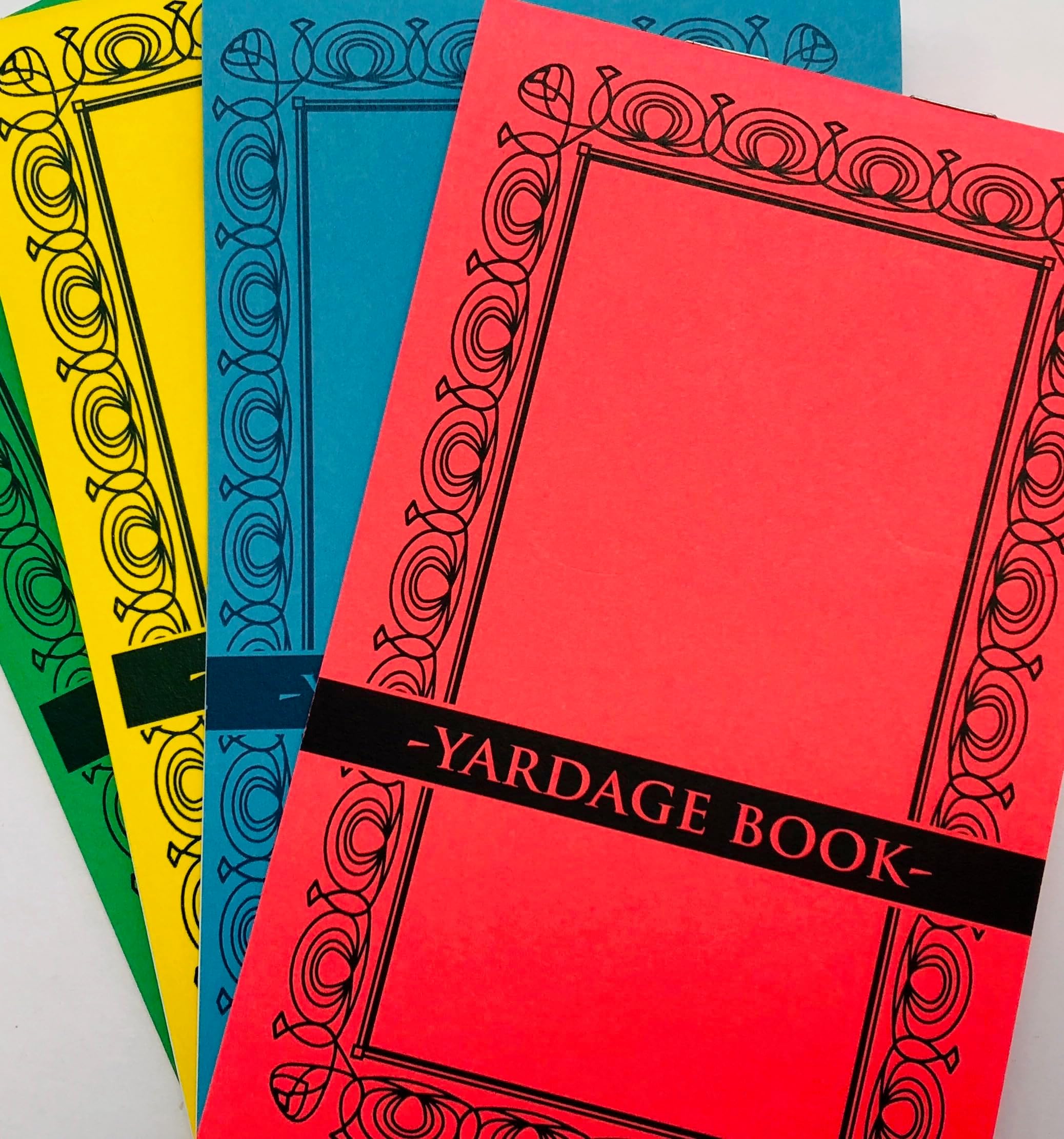 Emblemedia Golf Yardage Book-Golf Log Book-Golf Journal-PGA Blank Template-USGA Conforming-Fits Golf Scorebook and Yardage Book Cover- Made in USA.