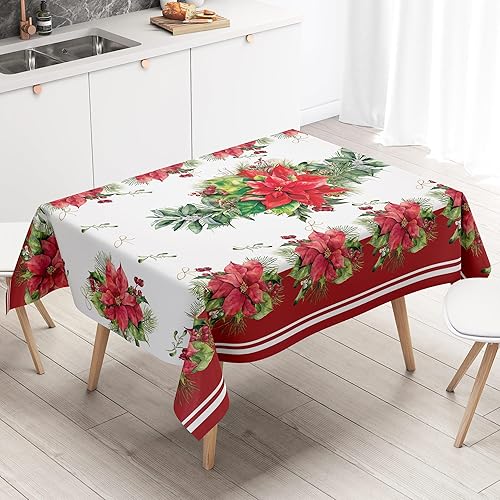 Miniatura 6 de SUNWISHA Mantel de conejo de Pascua, a cuadros amarillos y blancos, impermeable, para cocina, comedor, 60 x 84 pulgadas, protector de mesa de Pascua