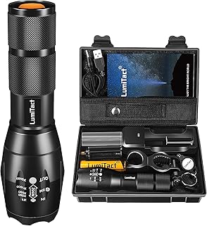 Lumitact G700 Led Torch Rechargeable Super Bright Led Tactical Flashlight 6000 Lumen Zoomable Handheld Torches for Camping Hiking Emergency