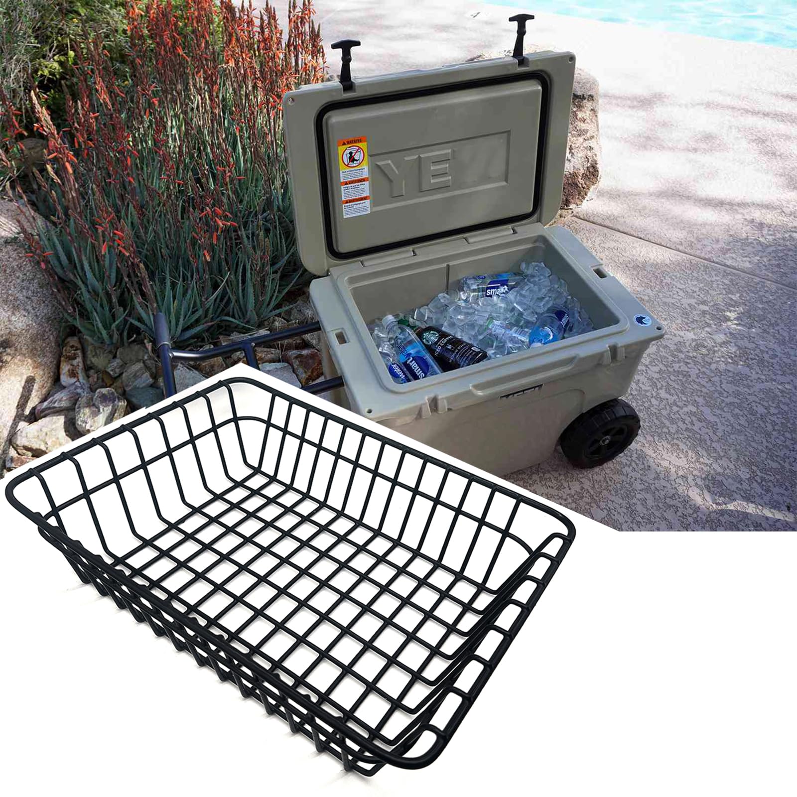 Cesta térmica para YETI Tundra Haul, mantiene la comida fría y seca, compatible con YETI Roadie 48, YETI Roadie 60, compatible con otros accesorios de refrigeración, cerraduras de refrigeración,