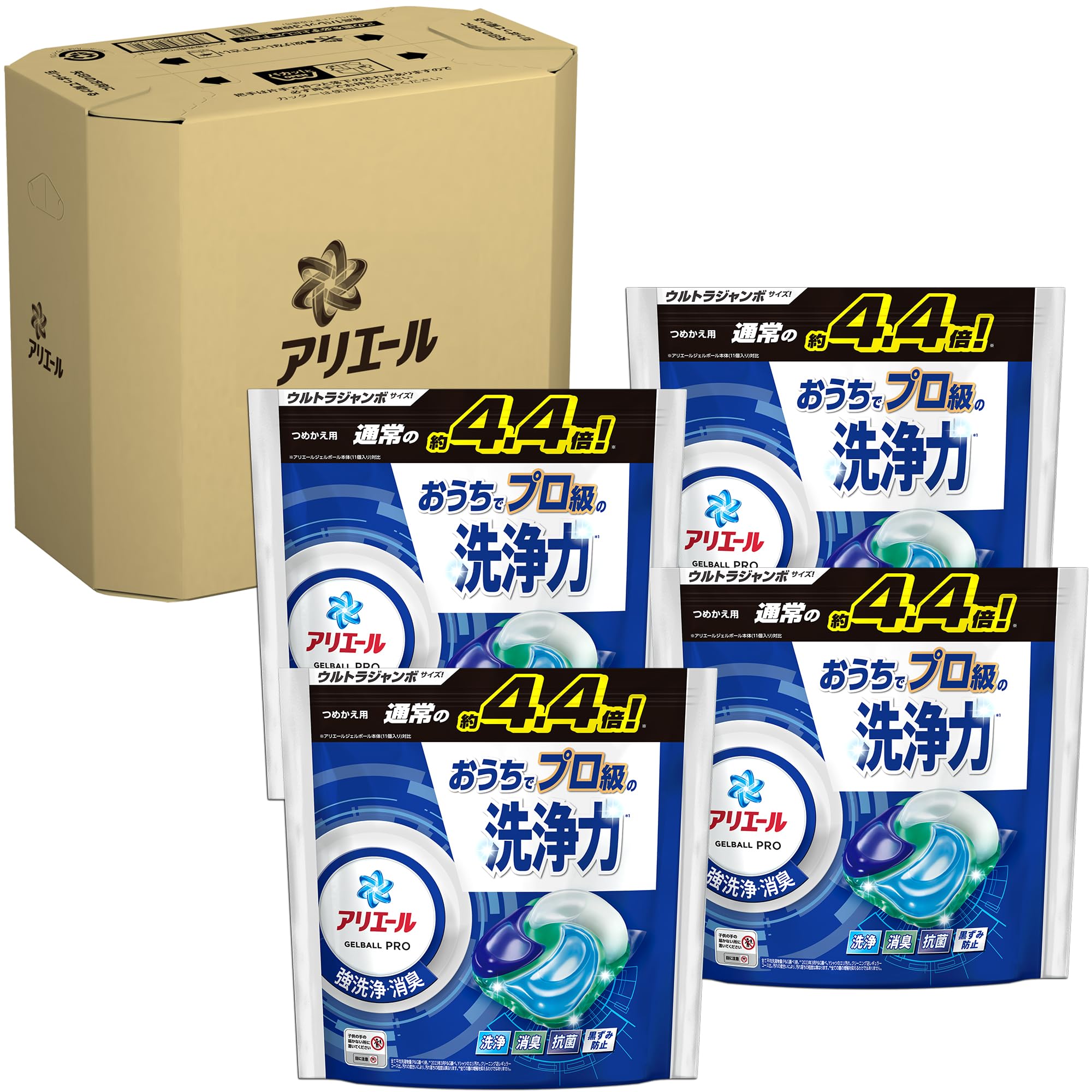 Amazon | アリエール 洗濯洗剤 ジェルボール PRO 詰め替え 48個