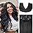 Honsoo Clip in Hair Extensions Black Women Natural Black 70g 7pcs 12Inch Straight Natural & Solft Clip ins Real Human Hair