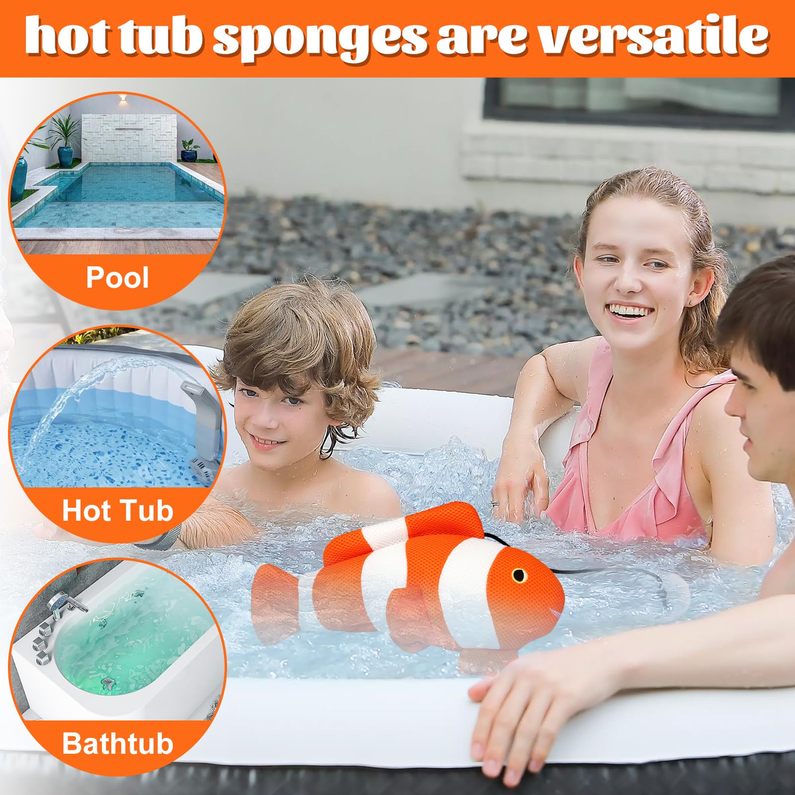 Hot Tub Scum Absorber,2 Pack Reusable Fish Scum Balls Scum Eliminating - Image 4