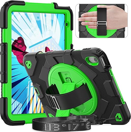Timecity Funda para iPad de 10 generación, para iPad 10.9 20232022 con protección fuerte, protector de pantalla, correa de mano, correa para el