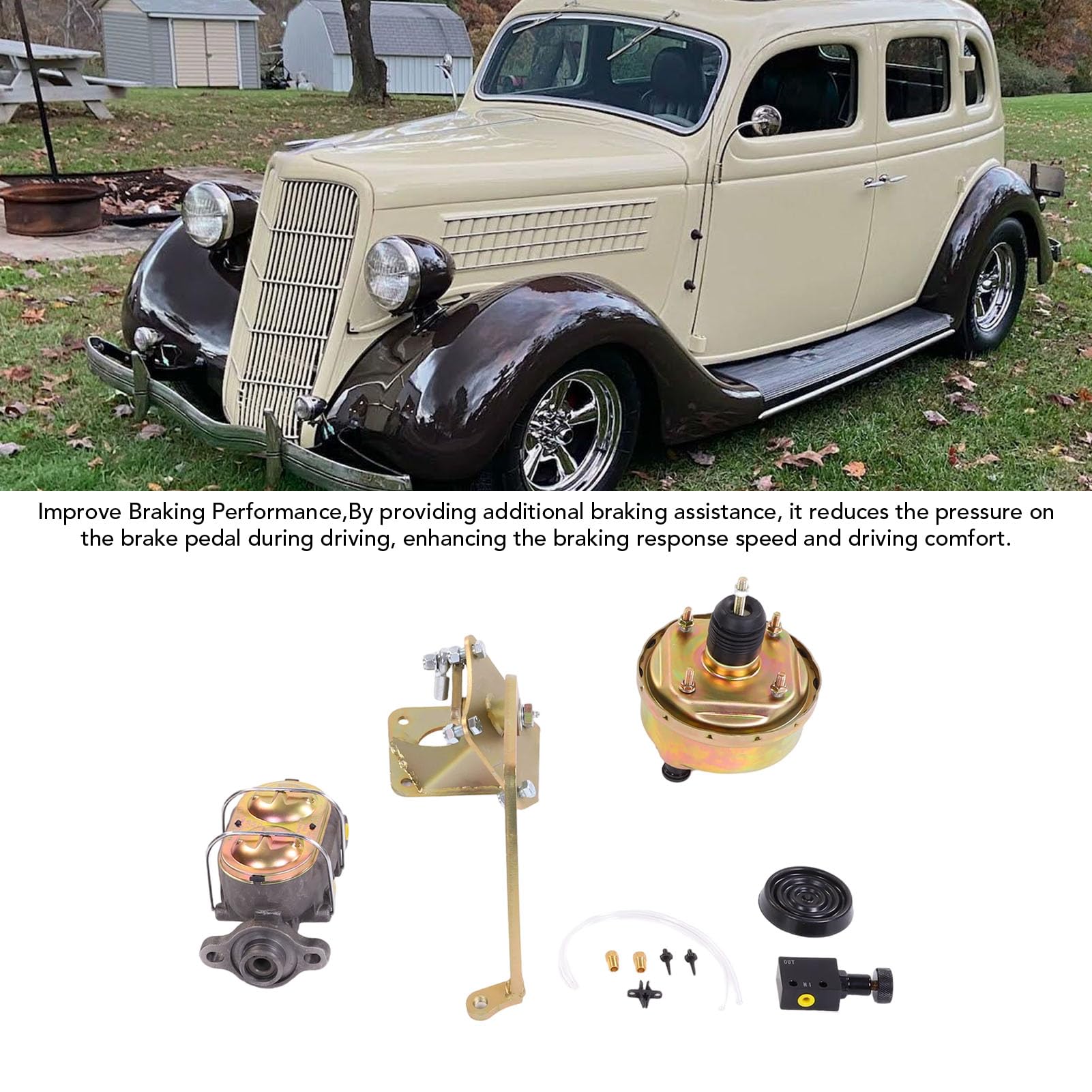 Cosiki Kit di Conversione Servofreno Efficienza Migliorata Migliora Prestazioni per Modelli Vintage 改革可能了