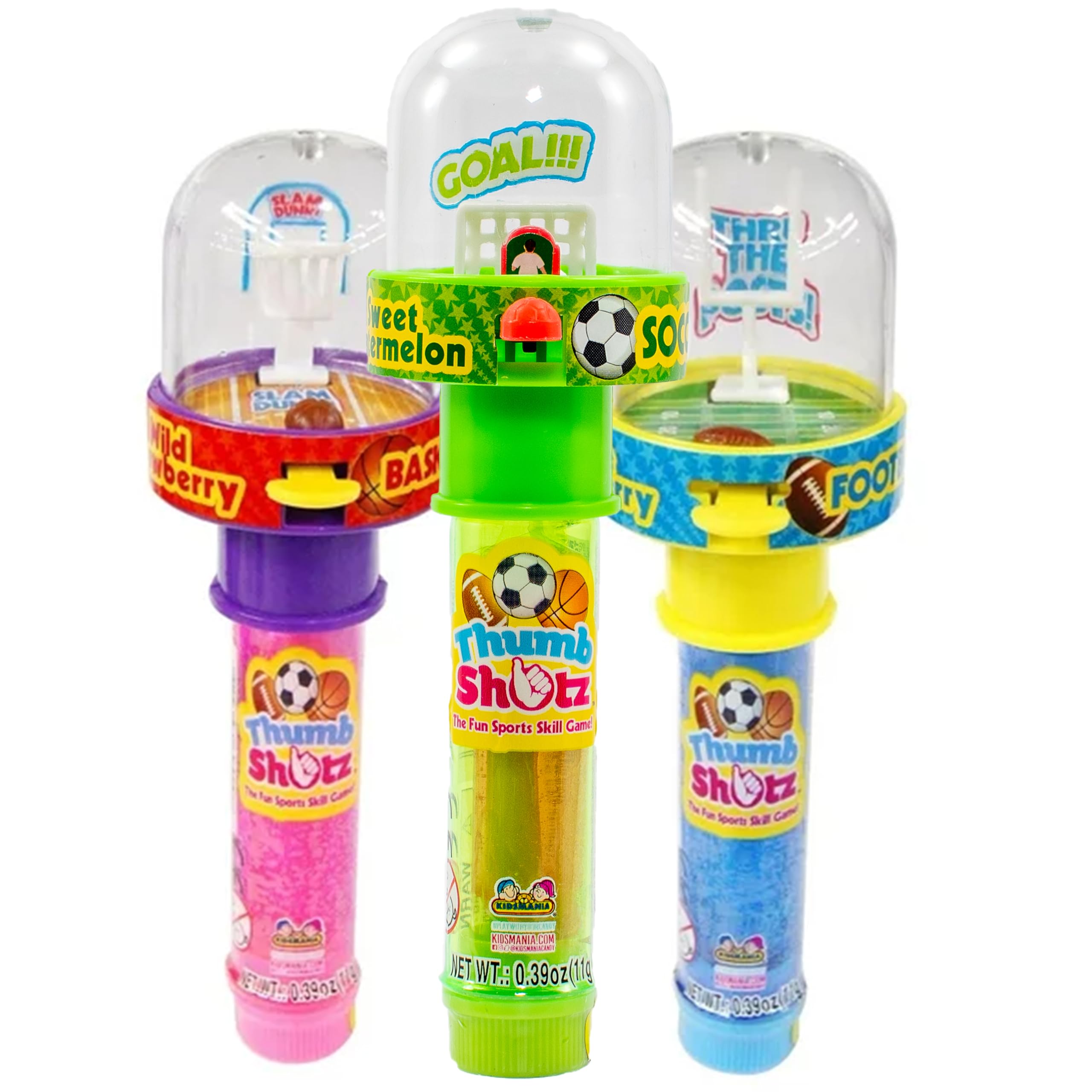 Amazon.com : Set of 12 Kidsmania Thumb Shotz - Fun Sports Skill