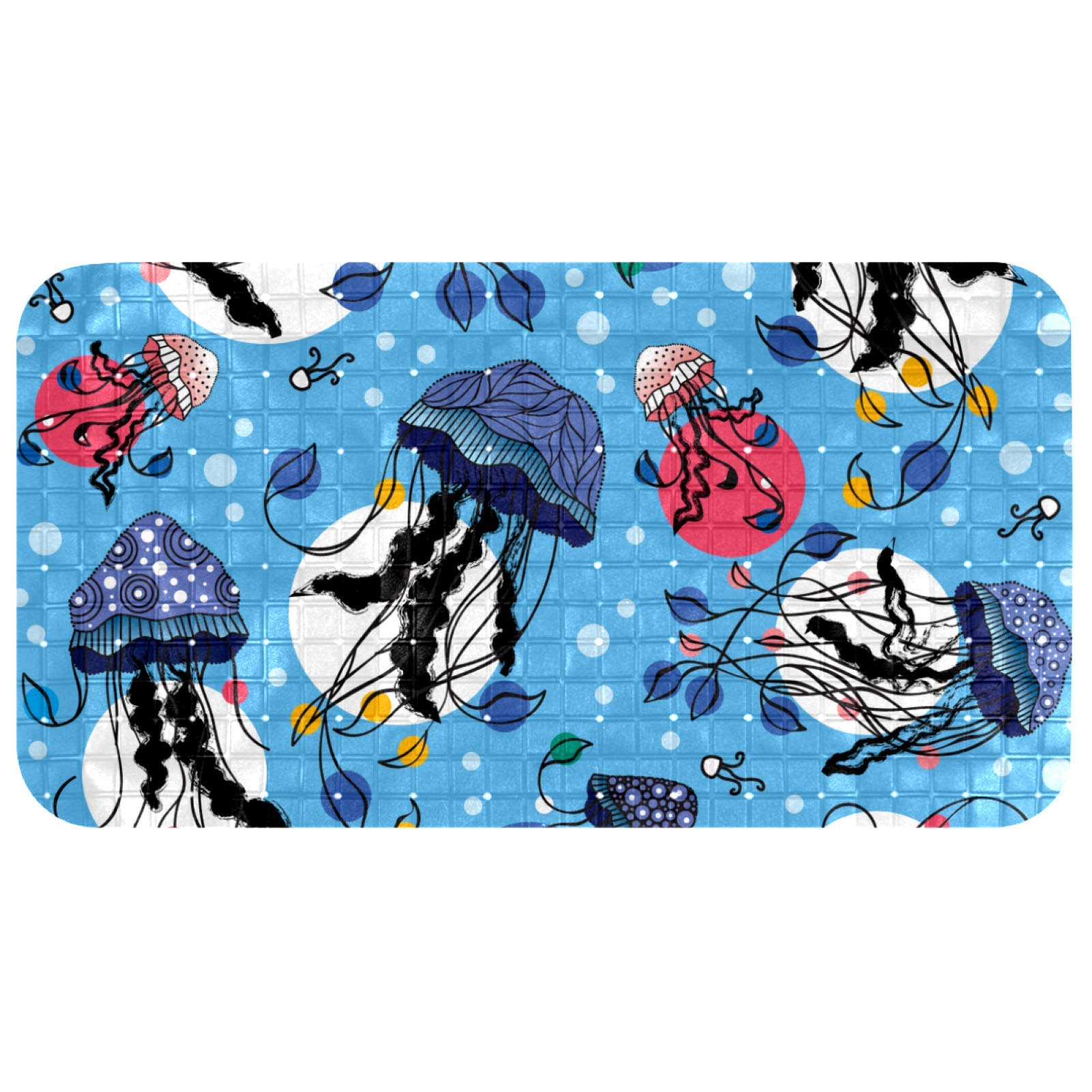 Tapis de douche de massage méduse marin sous-marin 35 x 67 cm écologique