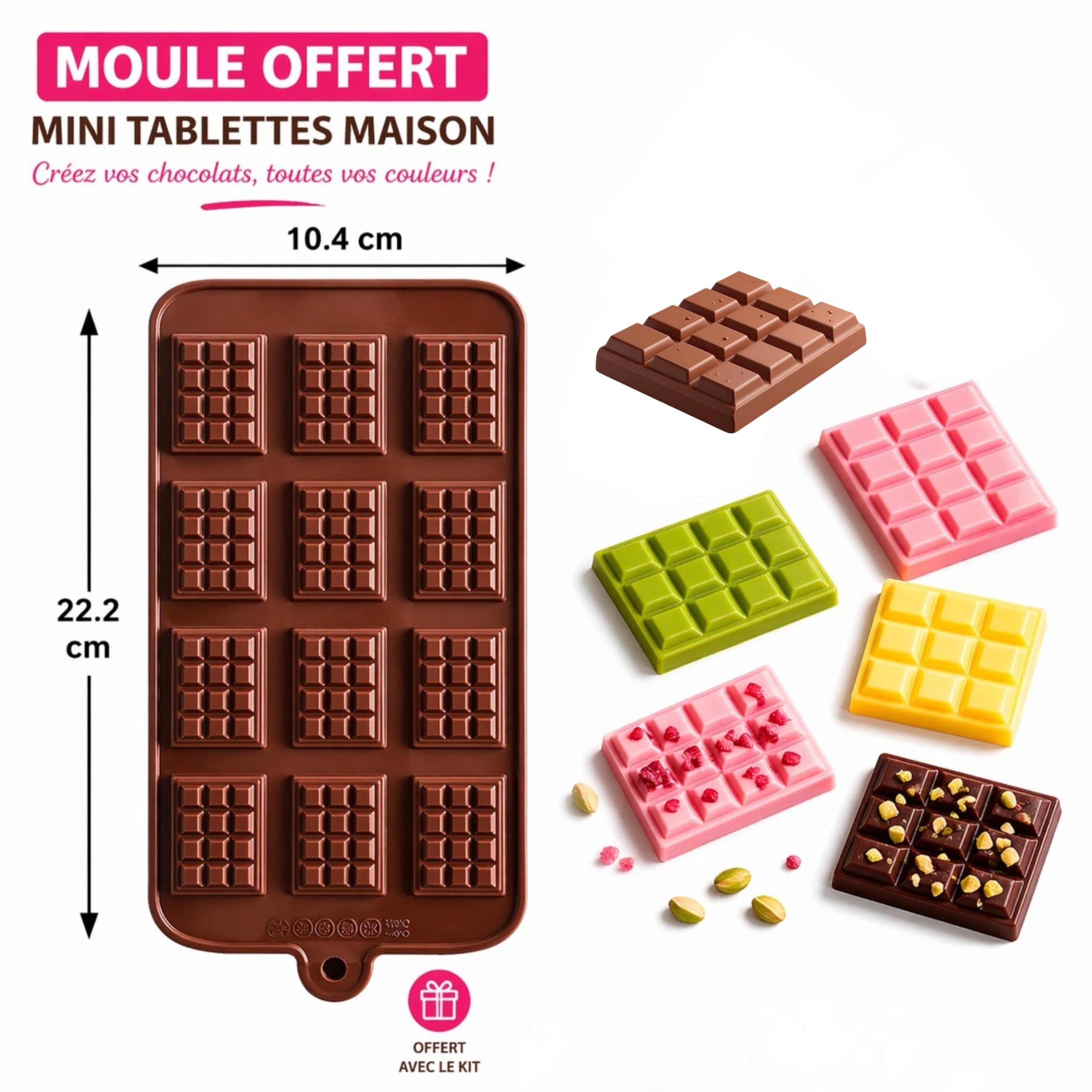 Number Cake Kit Complet 10-12 Parts – Gâteau Chiffre Parfait Dès le Premier Essai| Chiffres 0-9 + Douilles + Poches + Spatule + Moule Chocolat Offert