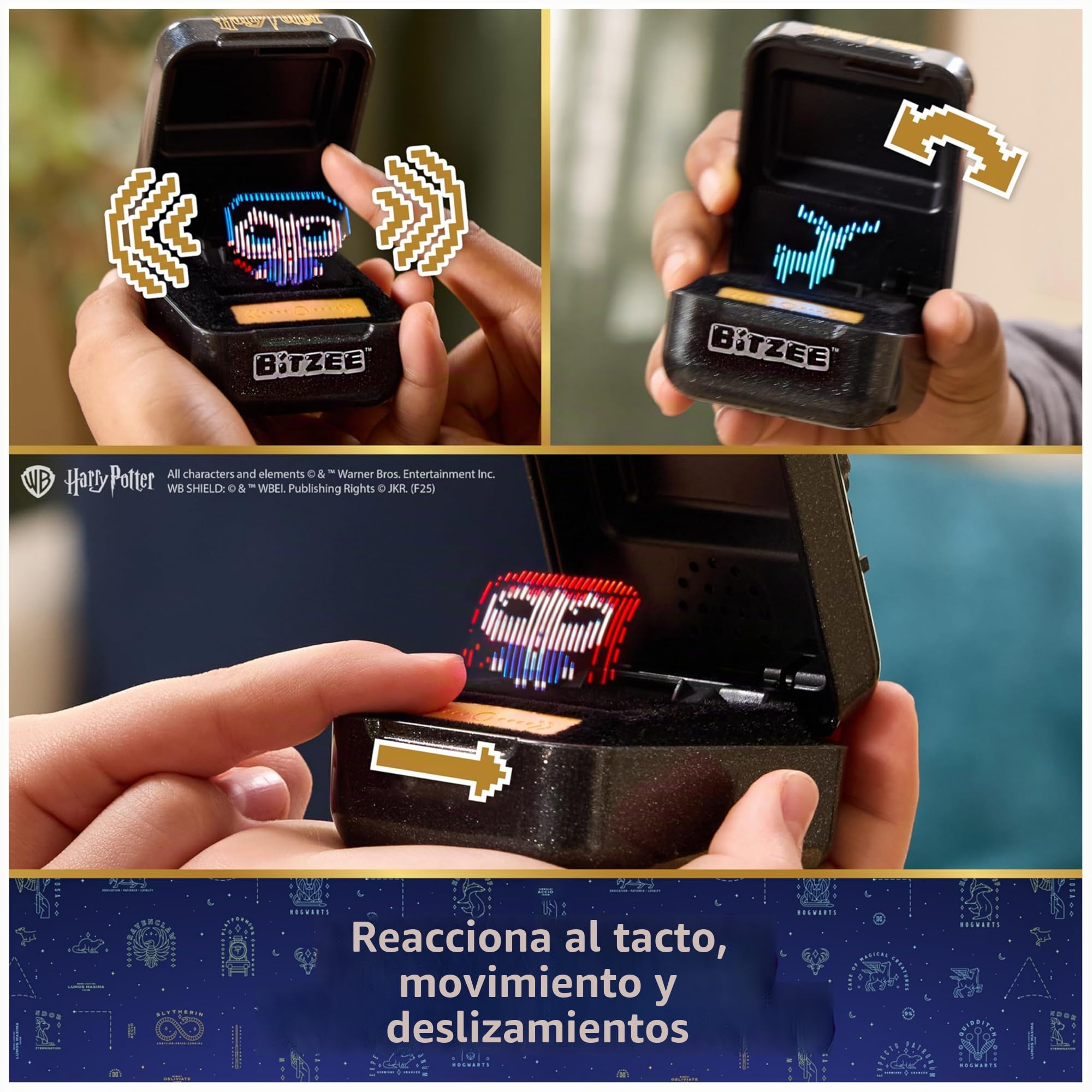 Bitzee Wizarding World Mascota Digital Harry Potter - Mascota Virtual con 20 Personajes Que Reacciona al Tacto con Interacciones y Sonidos - Juguetes Niños 5 Años + - Harry Potter Regalos