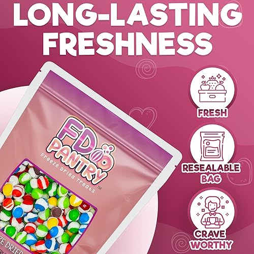 Vista 107 de Fruit Crunch - Caramelos liofilizados originales de 1 libra, surtido de sabores liofilizados de caramelo de fresa, naranja, limón, uva y lima