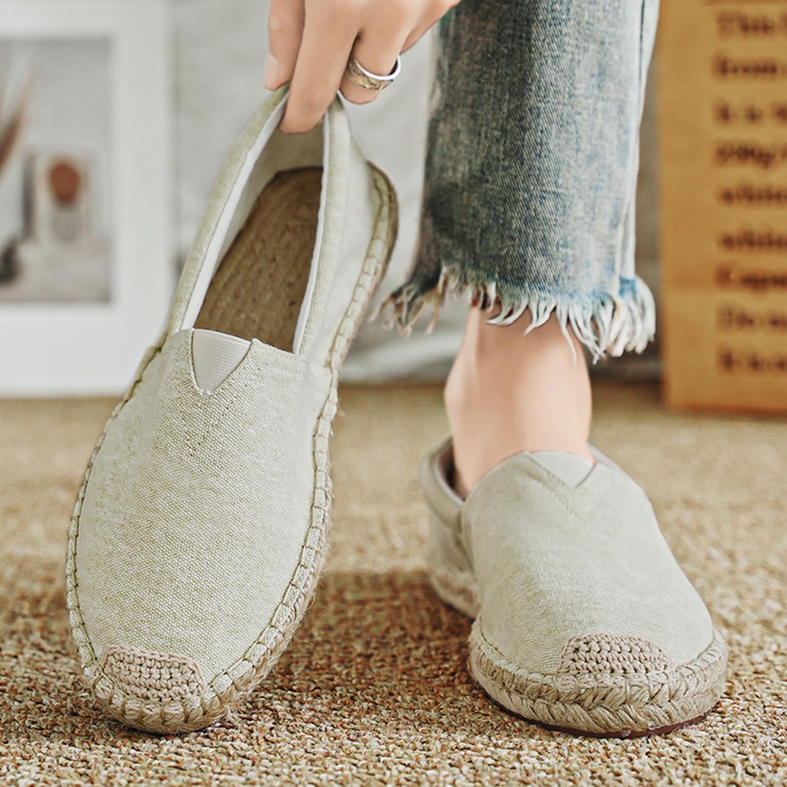 Alexis Leroy Chaussures Mode Canvas Espadrilles Homme