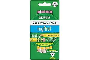 Ticonderoga: Ergo-Dynamic Design Pencils for Kids' First Writing & Drawing Adventures