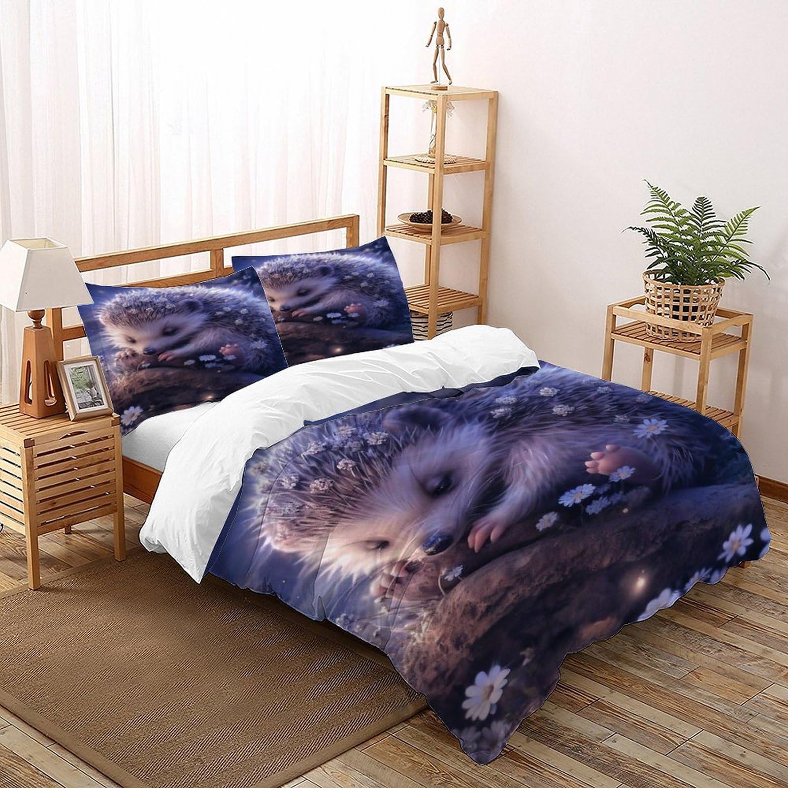 Housse de couette hérisson pour créer une chambre ambiance forêt