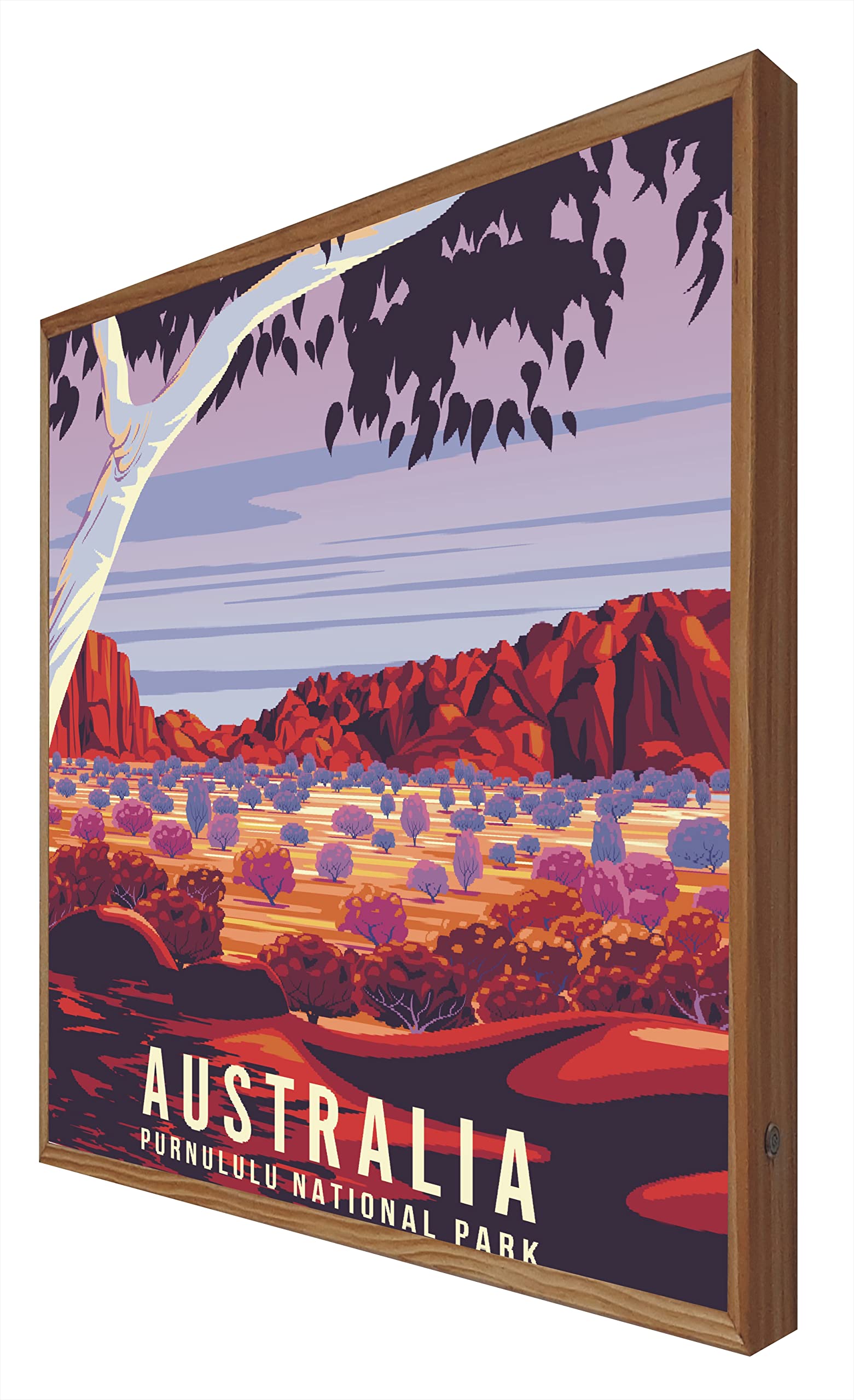 Affiche vintage Australie LED : le cadeau idéal pour passionnés de voyage