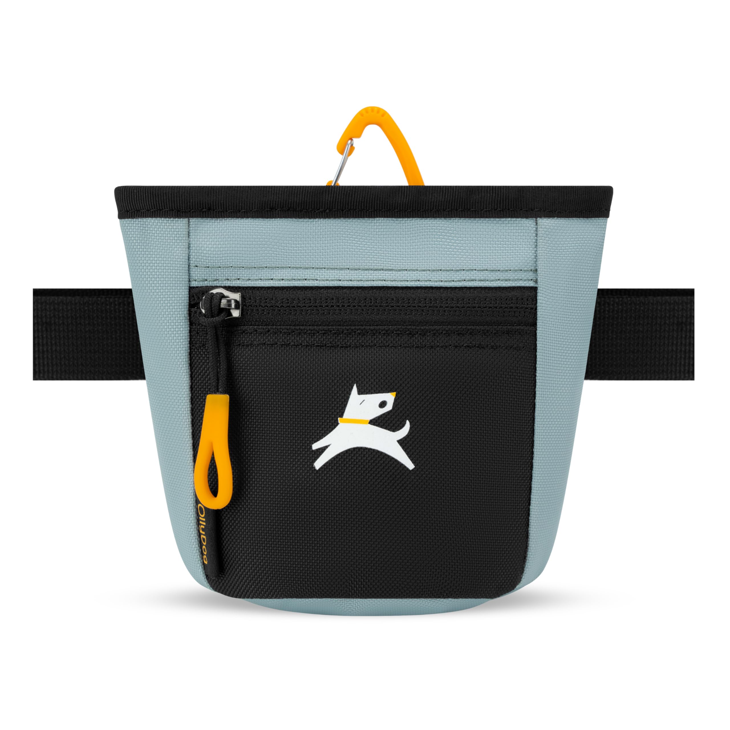 OllyDog Goodie Sac à friandises pour chien, clip ceinture pour entraînement mains libres, fermeture magnétique, dressage et aide au comportement, trois façons de le porter (Sainte-Lucie)