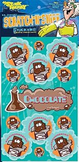 Dr. Stinky's Chocolate Scented Scratch-N-Sniff Stickers - Teacher Gifts/Prize