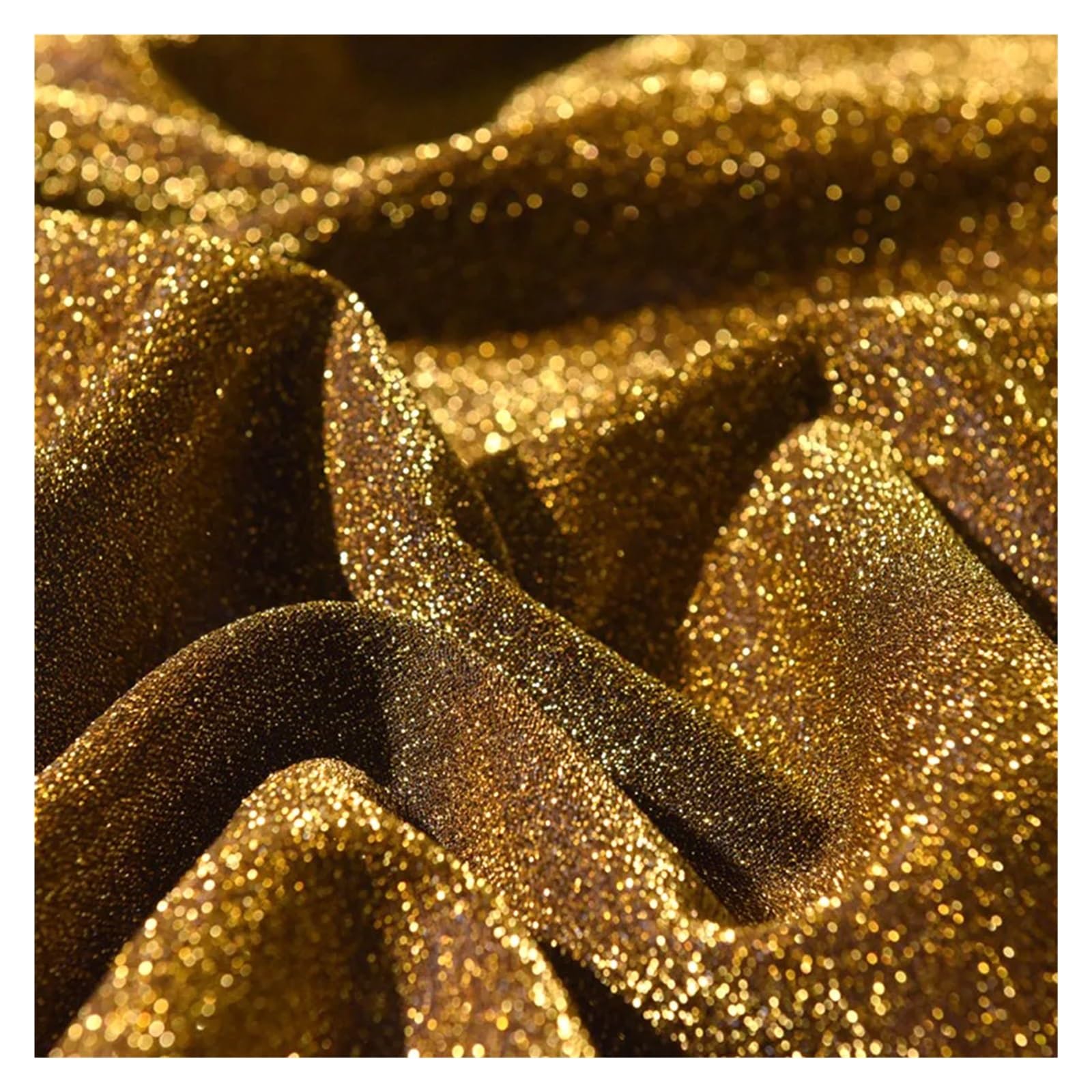 Tejidos metalizados brillantes, Tela elástica de punto con purpurina brillante, multicolor, 50 cm x 150(Red)