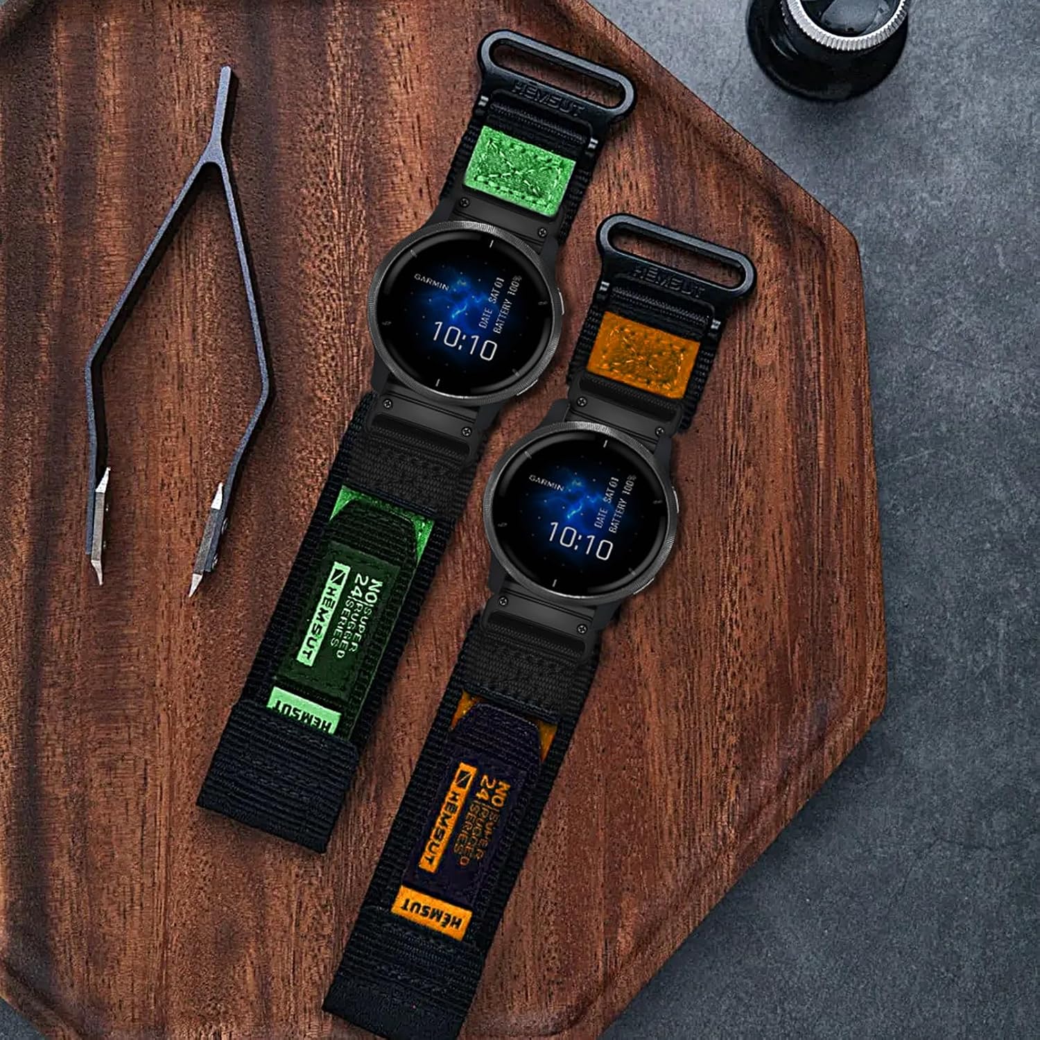 Watch Band Compatible With Garmin Venu 2/ Venu 3/ Venu 2 Plus/Venu SQ/Venu SQ 2/ Venu SQ Music (Not Venu 2S / 3S) Quick Pins Watch Strap, 2 * 2.0 pins and tools included