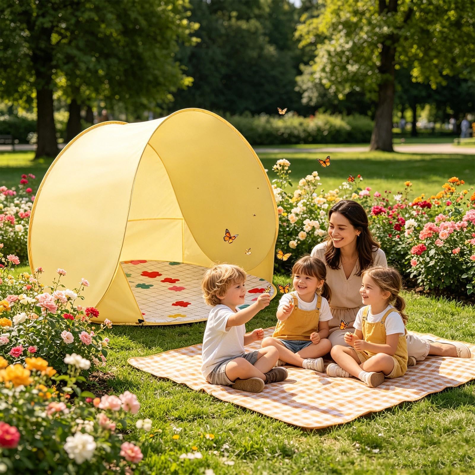 Tenda Da Bambini Esterna - Protezione UV Campeggio,Tenda Portatile Bambini,per bambini in età prescolare, spiaggia, picnic, giardino, prato, giochi, viaggio,