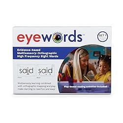 Eyewords - Multisensory-Orthographic High Frequency Phonics Teaching Cards - Flash Sound Mapping - Set #1, Words 1-50