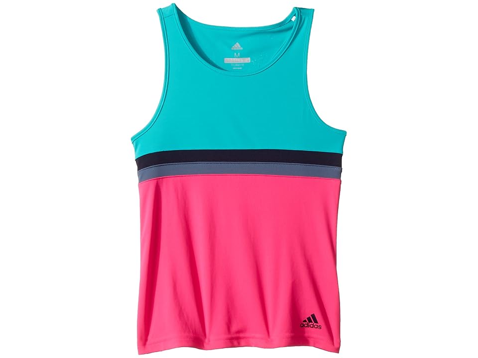 

adidas Kids Tennis Club Tank Top (Little Kids/Big Kids) (Hi-Resolution Aqua) Girl's Sleeveless