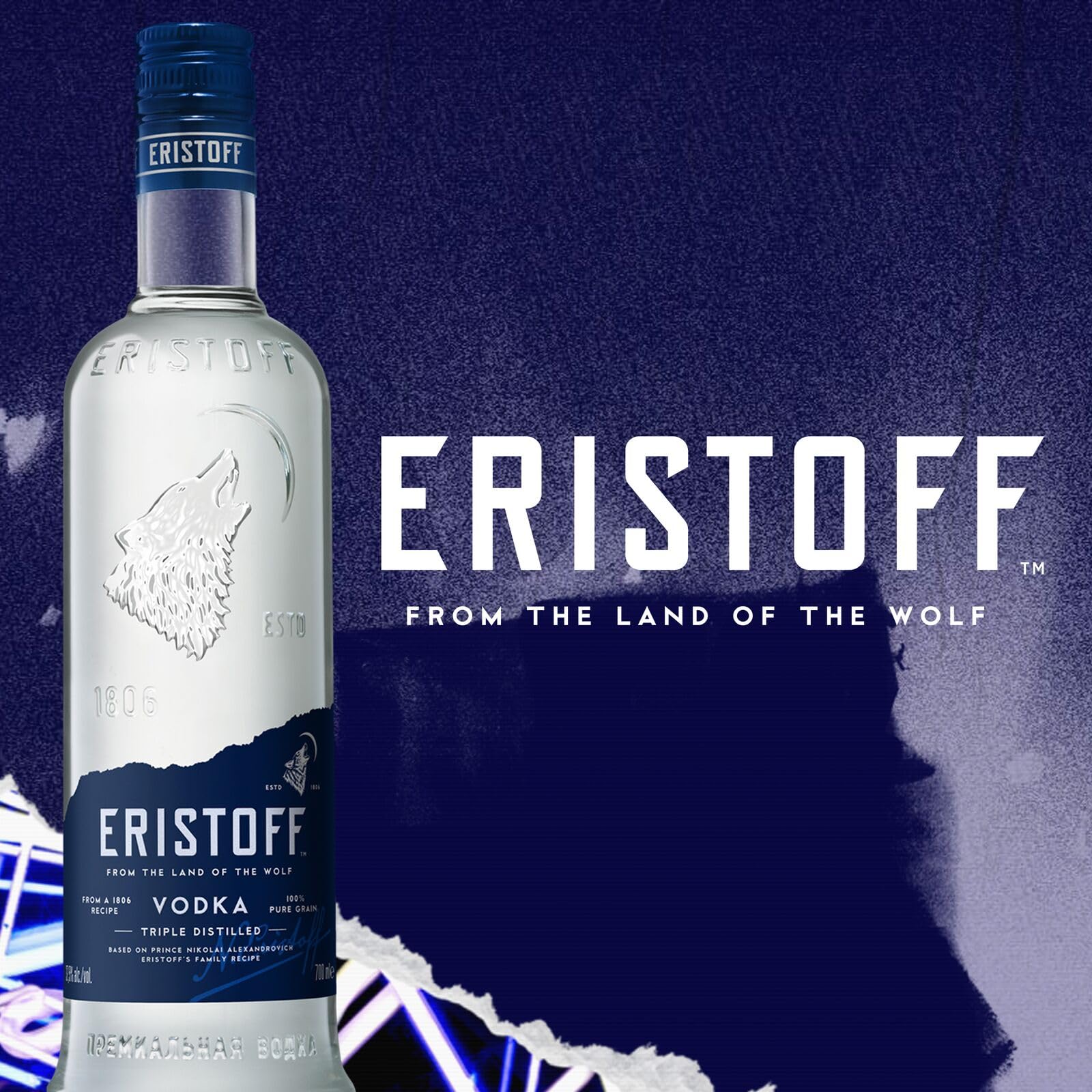 Amazon.co.jp: ERISTOFF Vodka 23.7 fl oz (700 ml) : Beauty