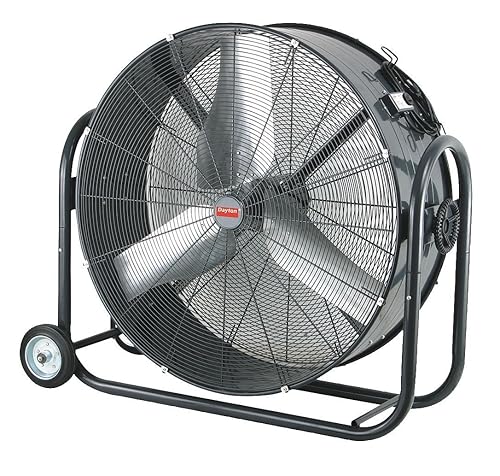 Circulador de aire móvil de 36 pulgadas no oscilante, 120 V CA, 8350/12,250 CFM