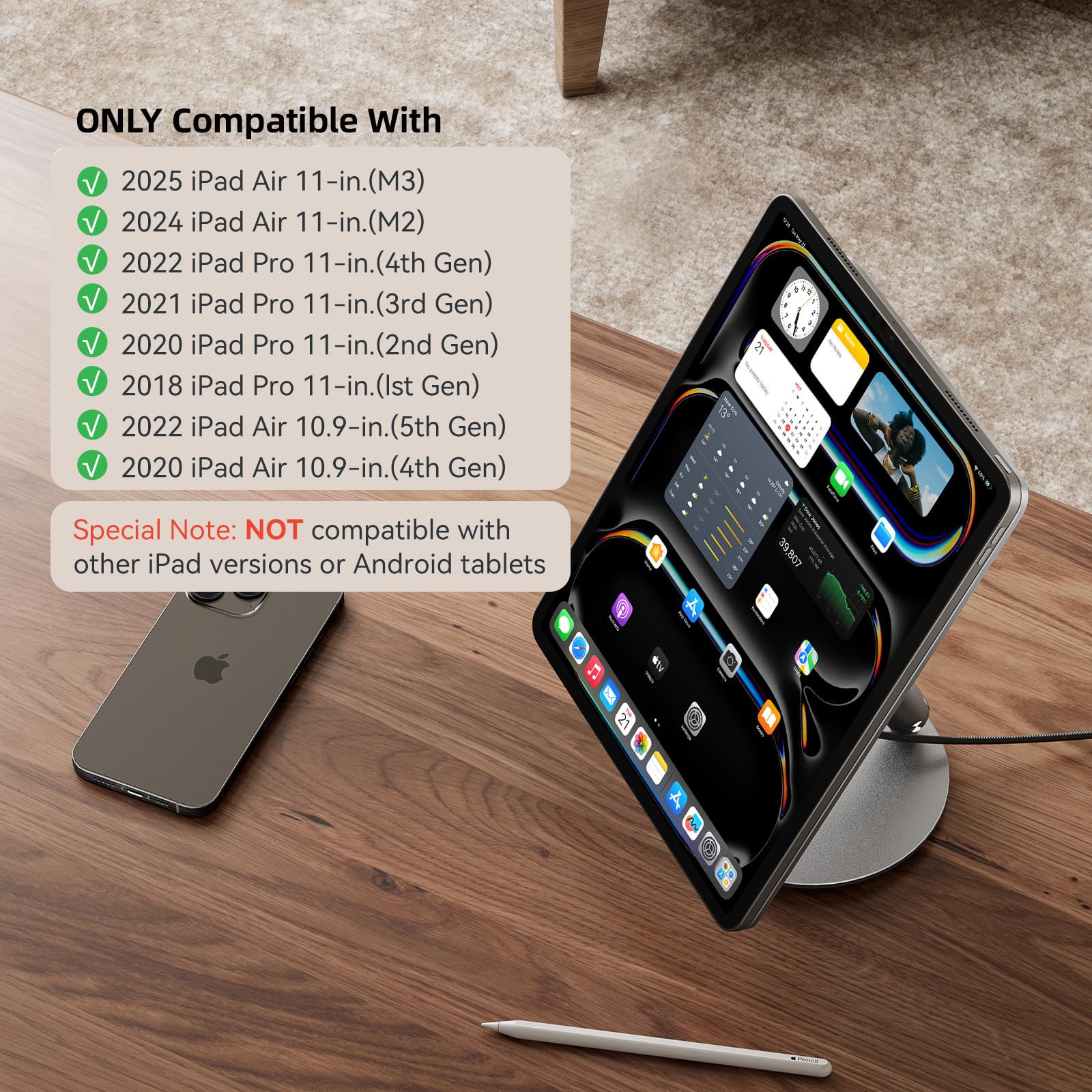 Amazon.co.jp: KU XIU iPad用磁気ワイヤレス充電スタンド : パソコン