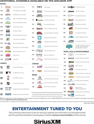Miniatura 11 de SiriusXM - Radio satelital SXEZR1H1 Onyx EZR con kit para el hogar
