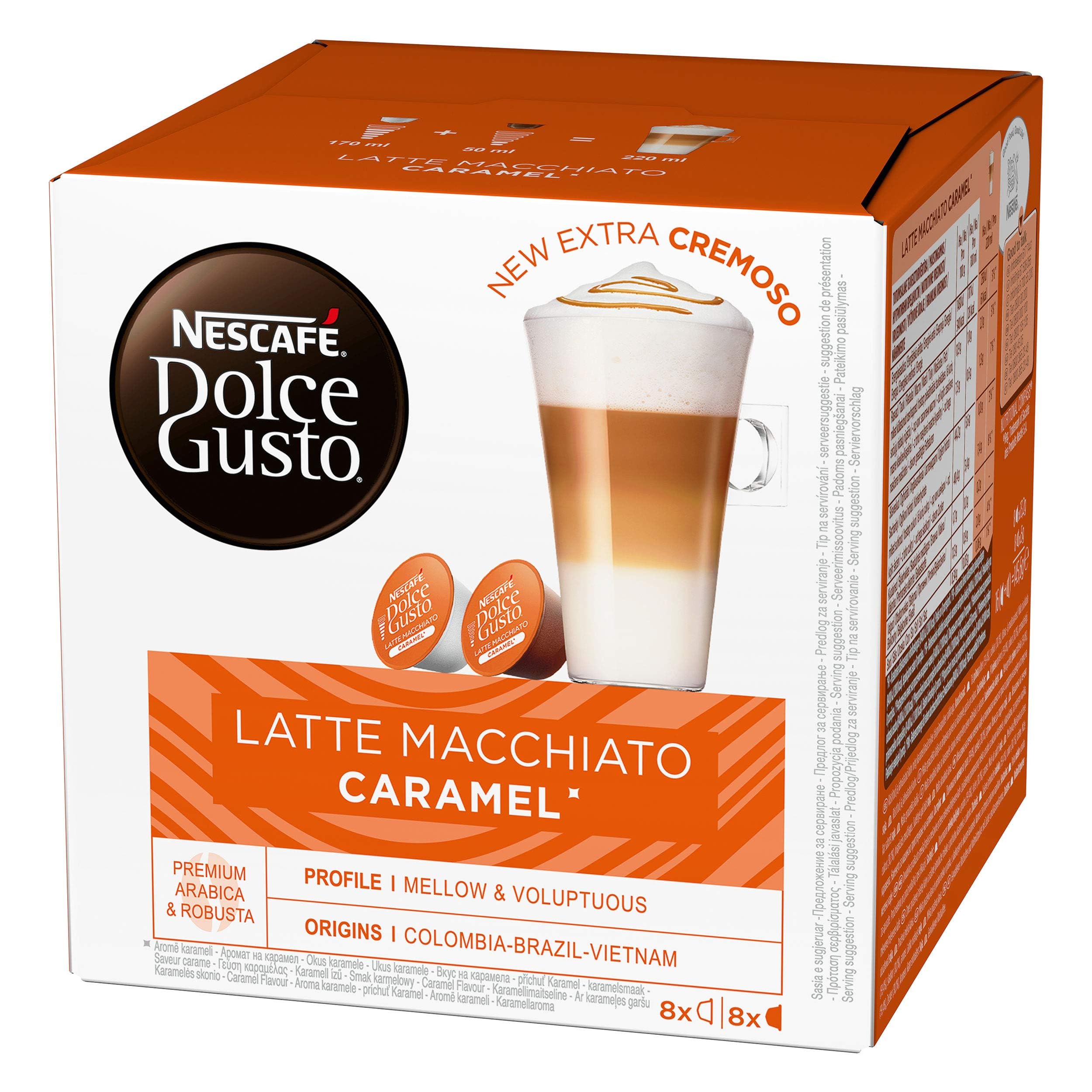 The CoffeeMarket Ltd : Buy 1-6 Boxes Compatible With Dolce Gusto Coffee Pods : CARAMEL LATTE