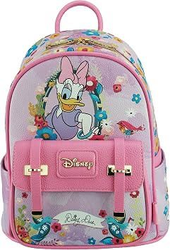 Wondapop Disney Daisy Duck 11" Vegan Leather Fashion Mini Backpack