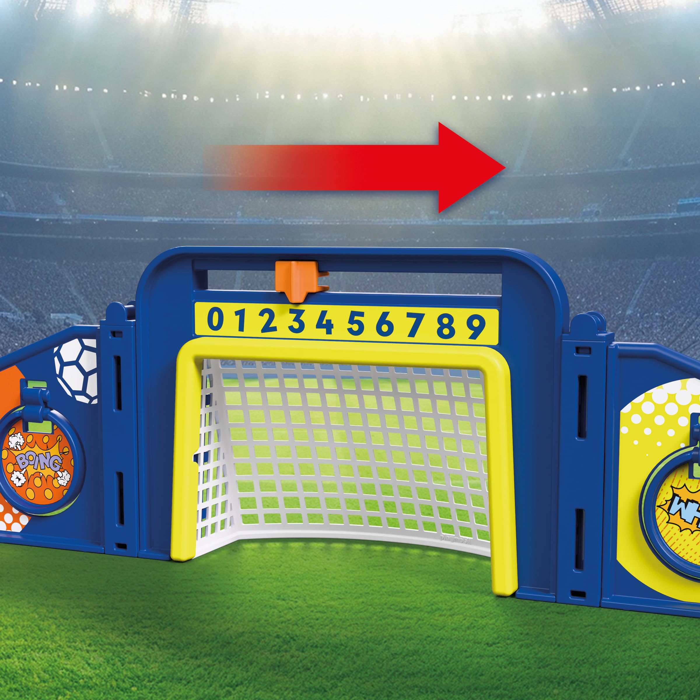 PLAYMOBIL | My Life | Fussball-Arena | Campo de fútbol con Mecanismo de Tiro y 2 porterías | Juguete de fútbol a Partir de 4 años | 72056 - 5