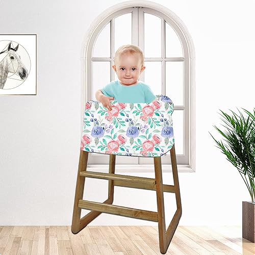 Miniatura 7 de Funda para asiento de automóvil para niños y niñas, toldo de lactancia multiusos para lactancia, cochecito, funda para silla alta (rosa)