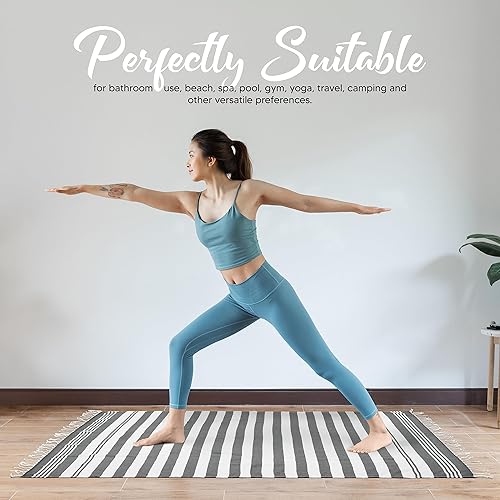 Miniatura 5 de Utopia Towels - Paquete de 4 toallas turcas de playa (40 x 72 pulgadas)  Toalla turca de gran tamaño 100% algodón, de secado rápido, prelavada para