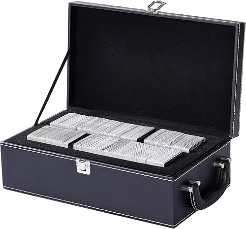 Capacidad para más de 2000 tarjetero, organizador de tarjetas intercambiables, compatible con C.A.H, Yugioh, Phase10, Uno, MTG, Dominion, tarjetas