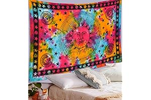 ANJANIYA Tie Dye Mandala Tapestry, Tarot Tapestry for Room