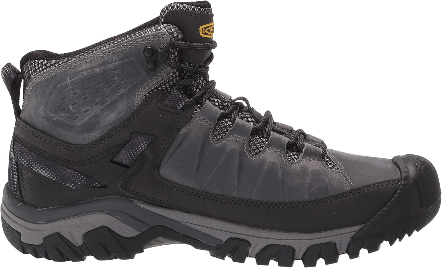 KEEN Men's Targhee III Mid Height Waterproof Hiking Boot 10.5 Drizzle/Keen Yellow