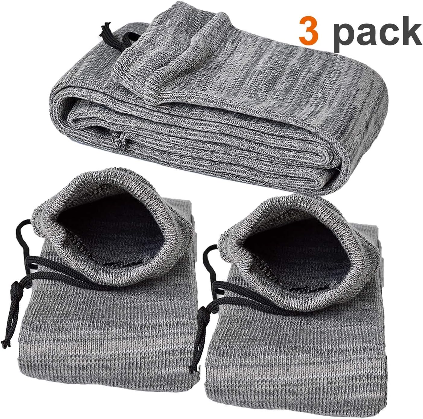 LANHE TACTICAL Silicone Treated Gun Sock Knit Sleeve Case Dust Cover Outdoor Shooting Hunting Sack Storage Bag for Rifle Shotgun/Handgun Pistol, 52 inch/14 inch, 3 Pack