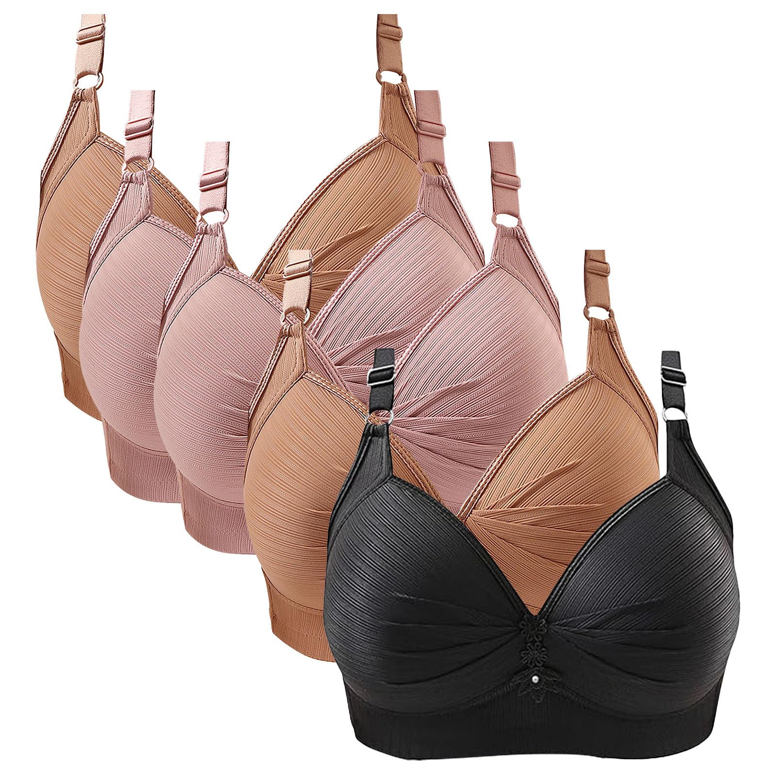 Sujetadores de copa completa para mujer, sin aros, para lactancia, sin costuras, para maternidad, sin costuras, antiderrames, brasier de lactancia, línea extensora, ropa interior push up con pechos