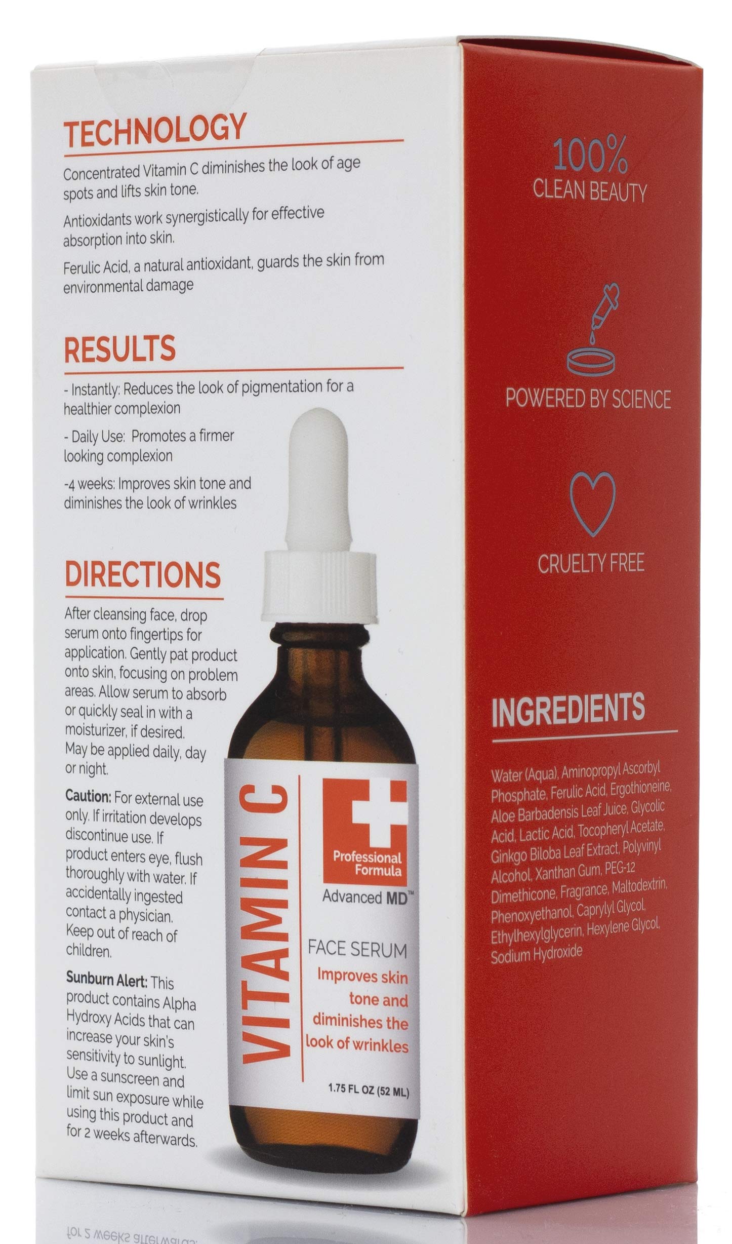 Vitamin C Brightening Face Serum by AdvancedMD Professional Formula