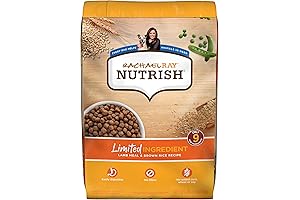 Rachael Ray Nutrish Just 6 Limited Ingredient Dog Food, Lamb Meal & Brown Rice Recipe